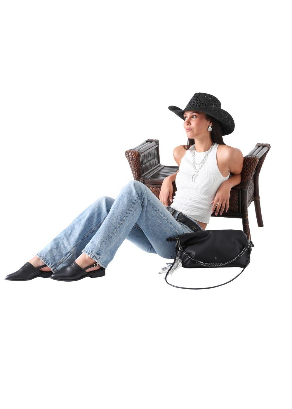 Cartera Bandolera Jena Negro Humana-4