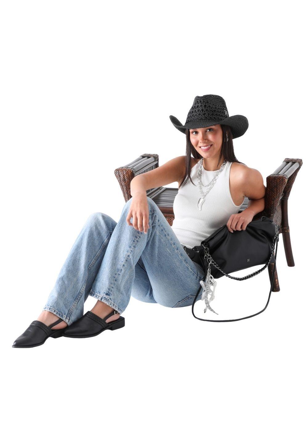 Cartera Bandolera Jena Negro Humana-5