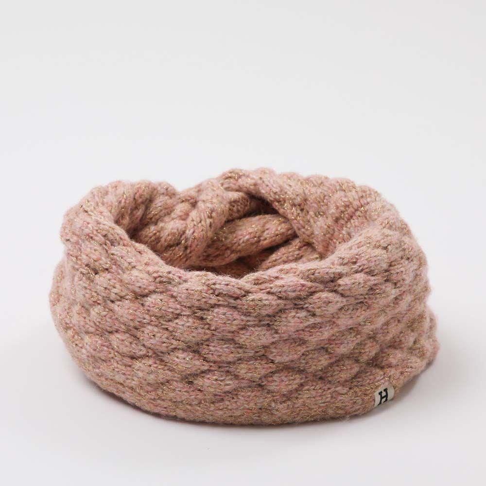 Cuello Lurex Rosada Humana-0