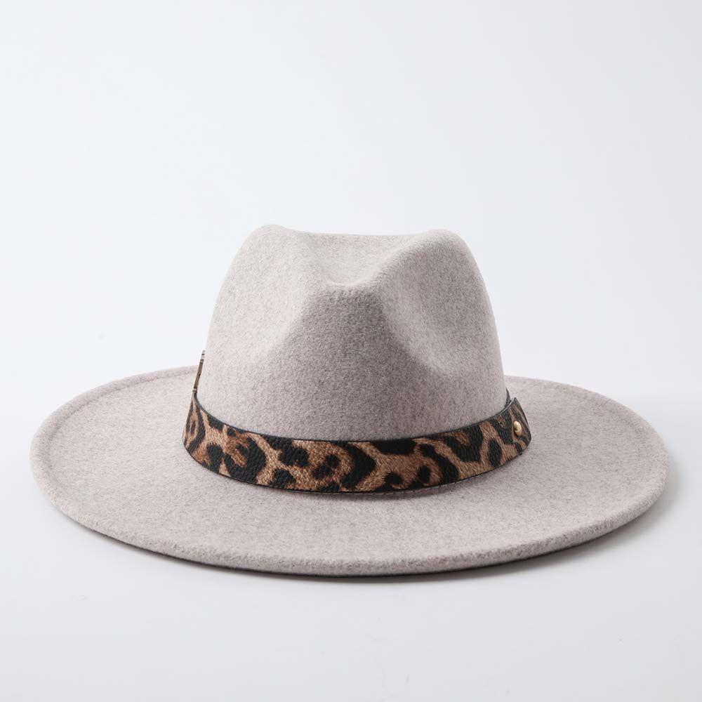 Sombrero Invierno Leopard Café Humana-0
