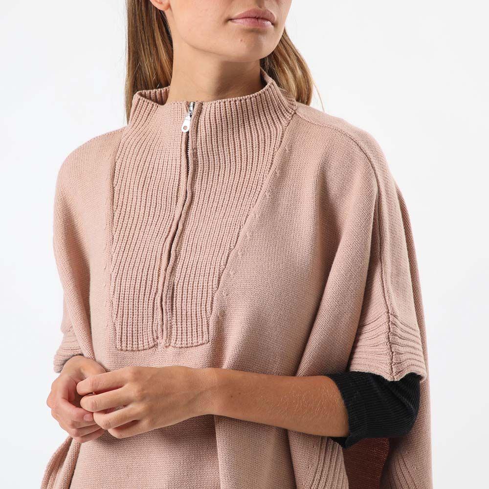 Poncho Basic Café Humana-2
