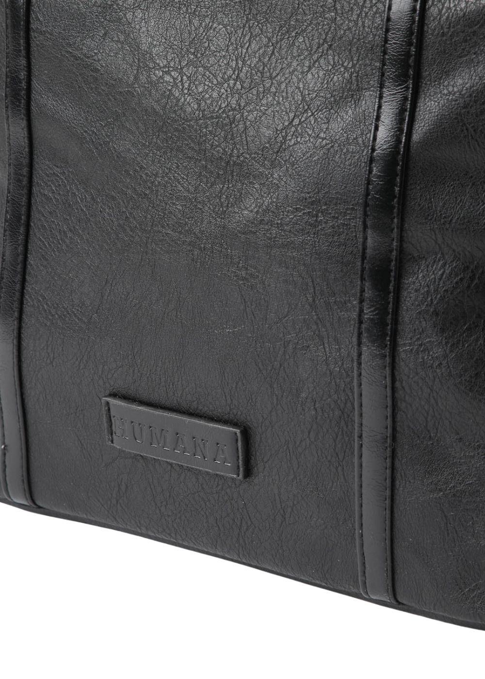 Cartera Tote Damar Ecocuero Negro Humana-3