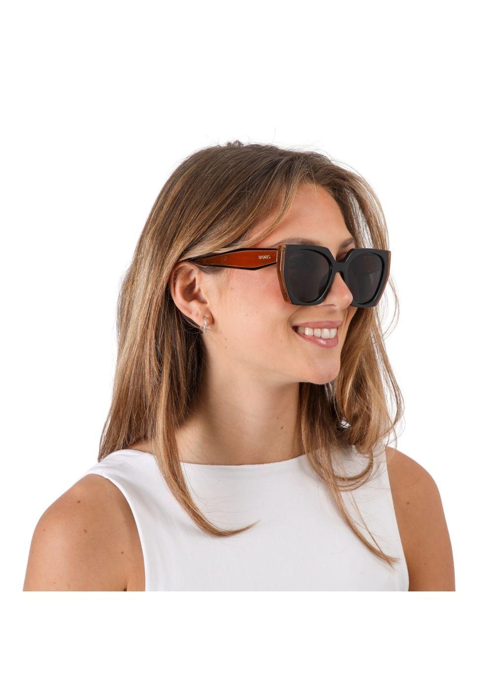 Anteojos de sol Santorini Cat-eye negro Bobs-3