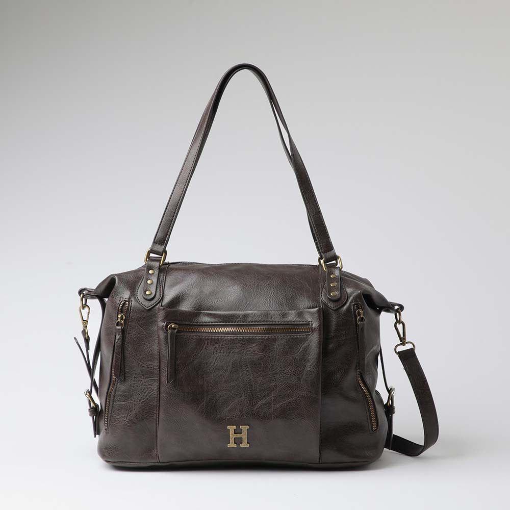 Cartera Hombro Vittoria Café Humana-0