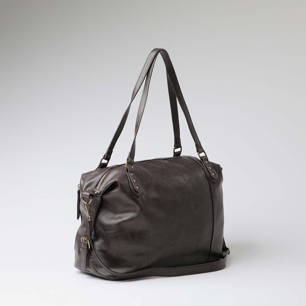 Cartera Hombro Vittoria Café Humana-2