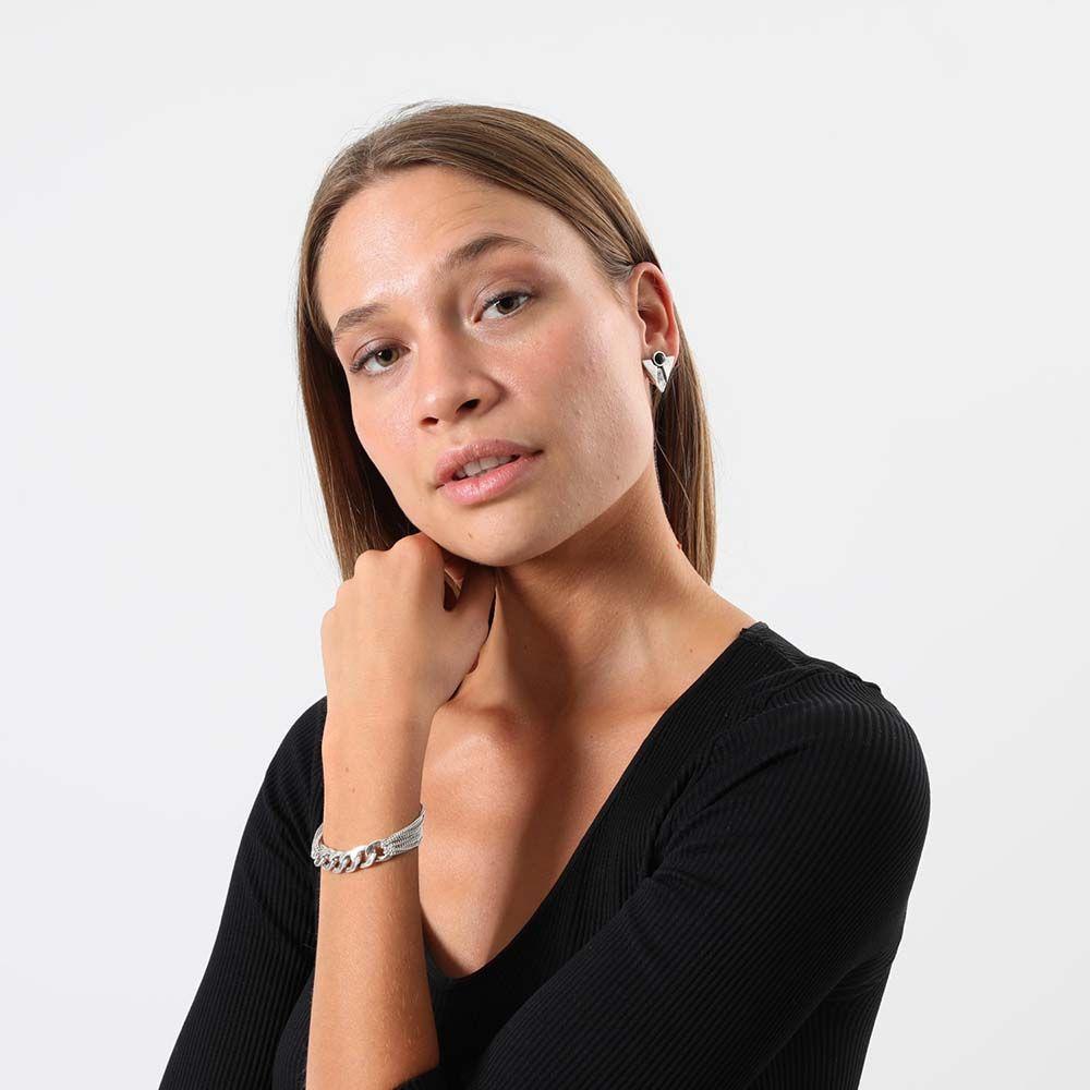 Pulsera Blanda Patti Plateado Humana-1