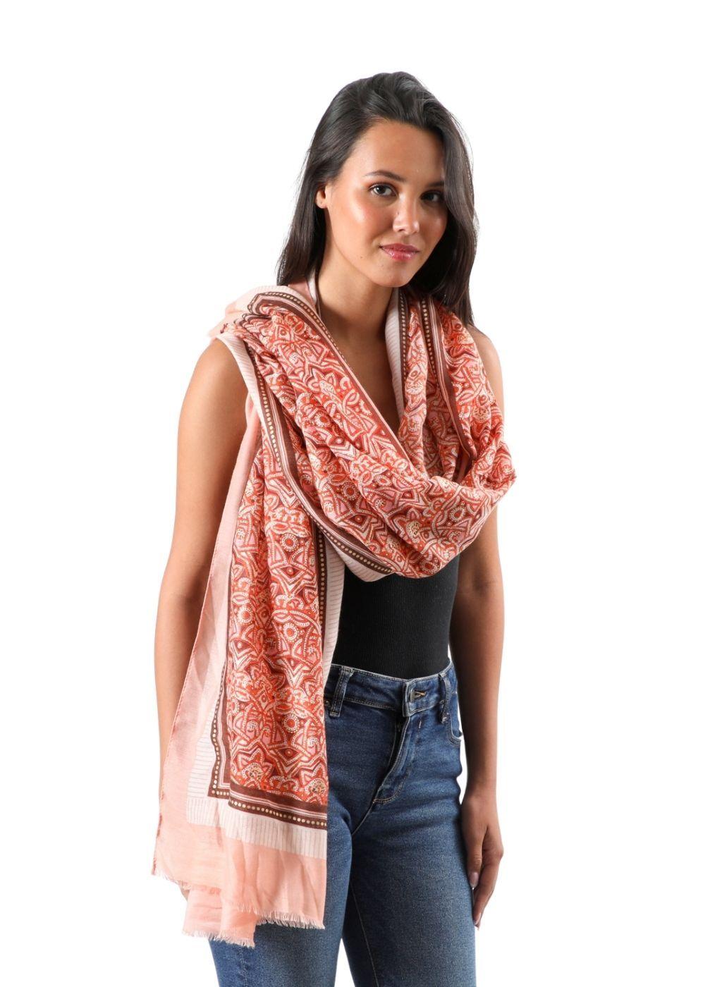 Pañuelo Estampado Dacey Naranjo Humana-2