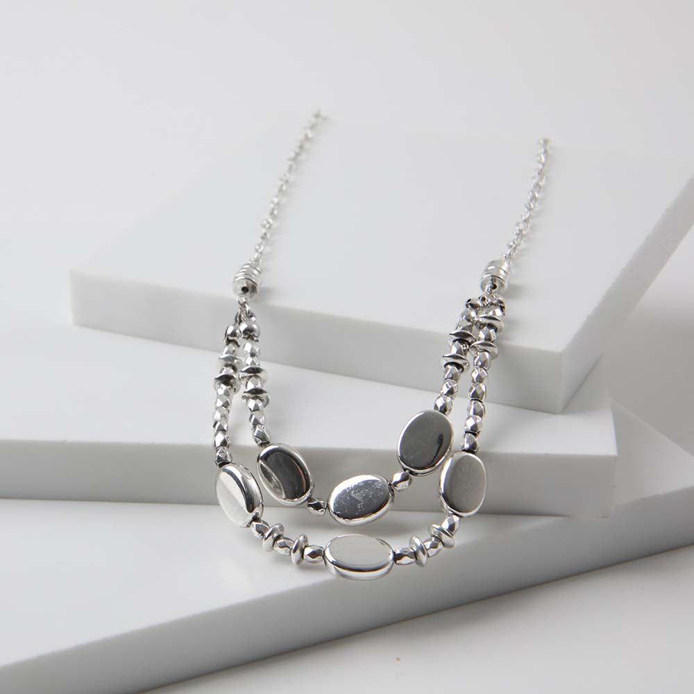 Collar Corto Icon Plateado Humana-0