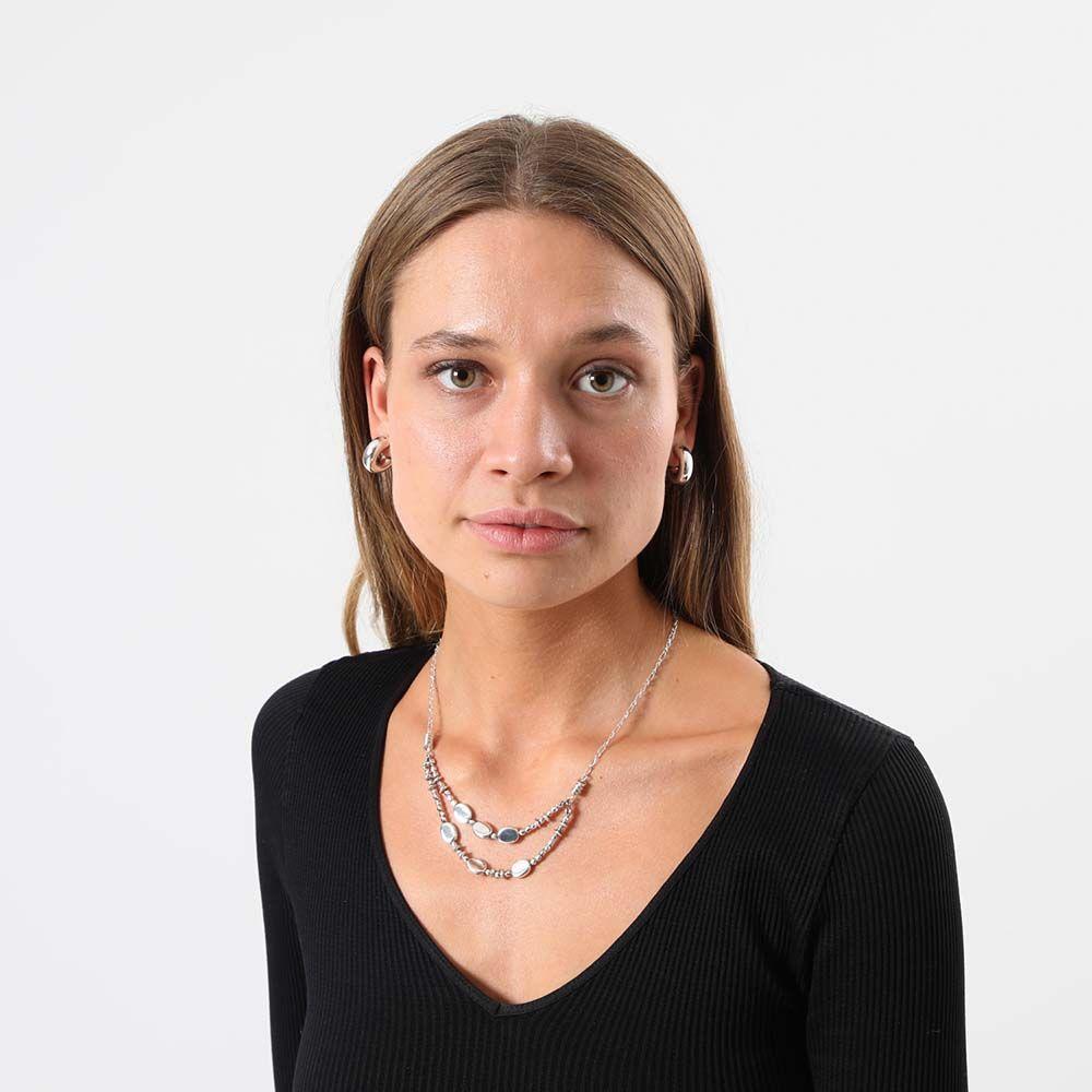 Collar Corto Icon Plateado Humana-1