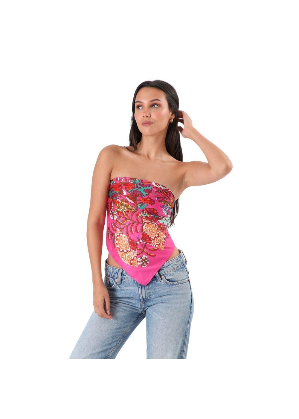 Maxi Bandana Luca Flores Rosada Humana-2