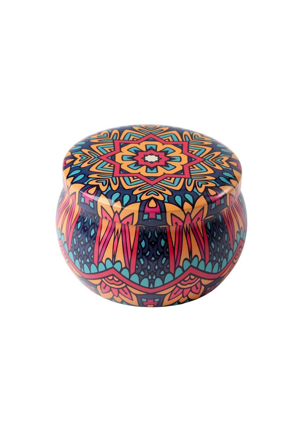 Joyero Metálico Mandala Naranjo Humana-0