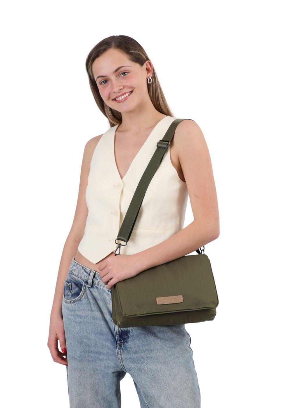 Cartera Bandolera Daisy Verde Humana-3
