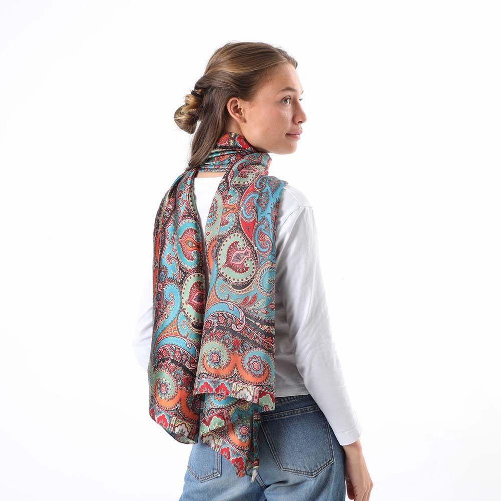 Pañuelo Estampado Cunit Verde Humana-2