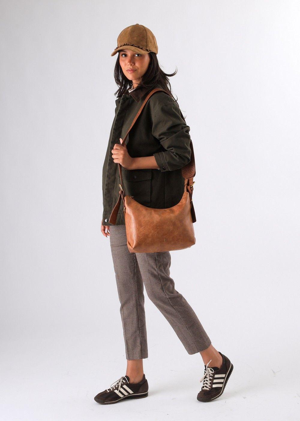 Cartera Hombro Ailen Camel Humana-4