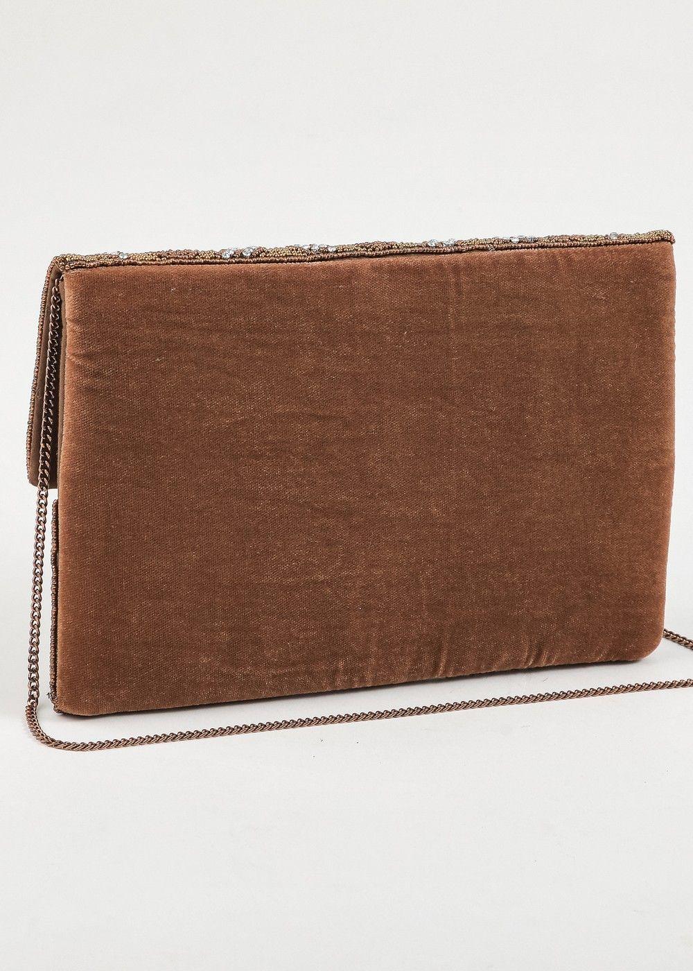 Cartera Clutch Taylor Dorado Humana-1