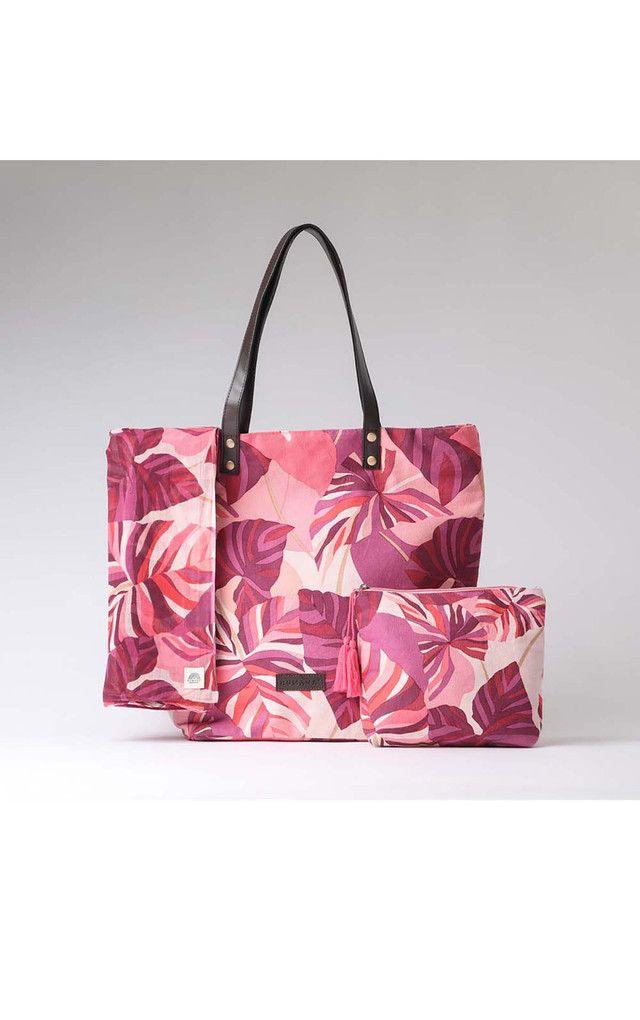 Set Playa Floral Rosado Humana-0
