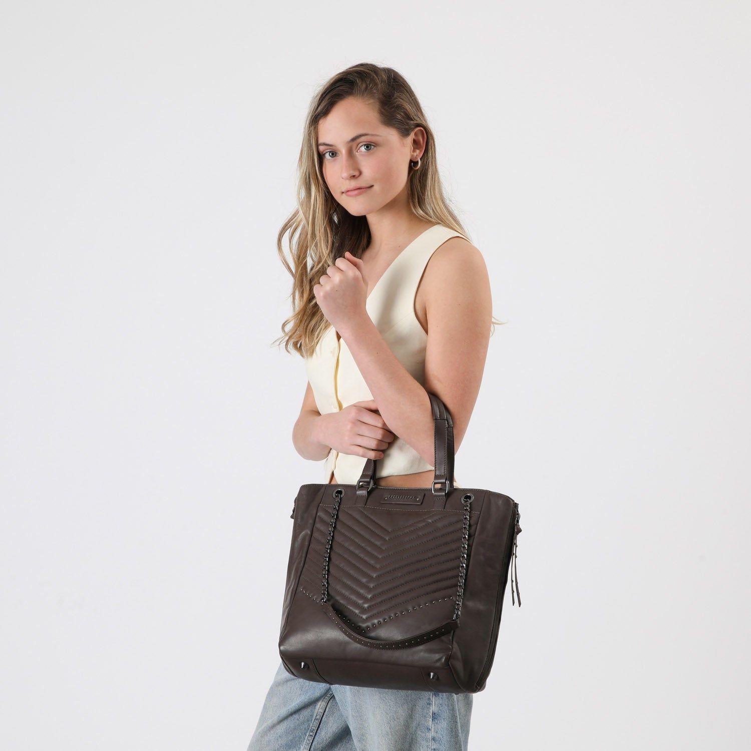 Cartera Cuero Hombro Praga Brown-3