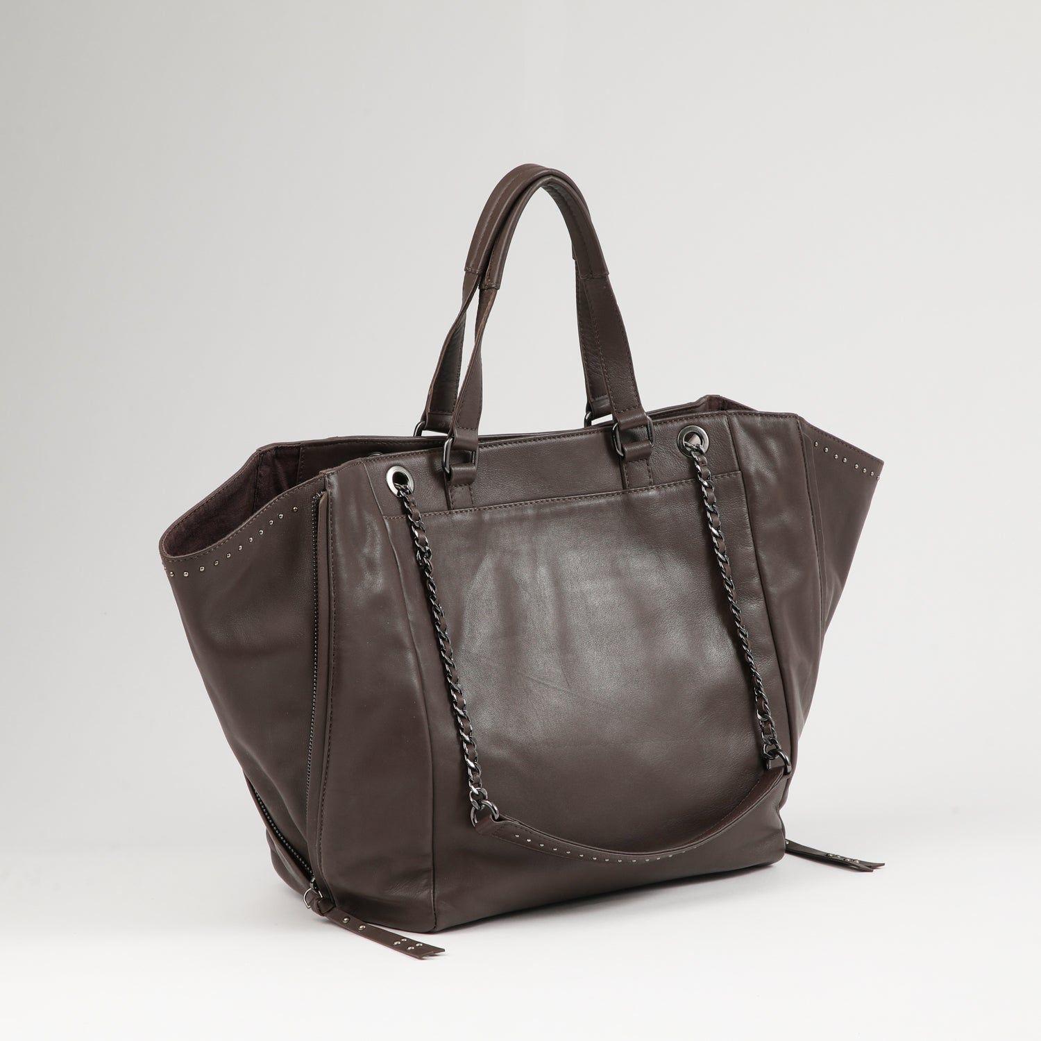 Cartera Cuero Hombro Praga Brown-5