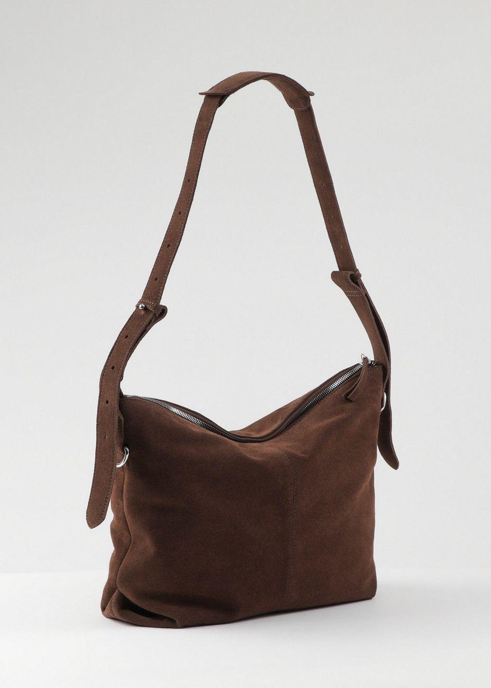 Cartera Cruzada Angie Brown Suede Humana-1