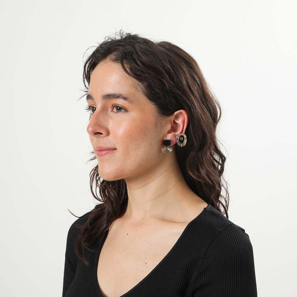 Set Aros Amanda Negro i-D-1