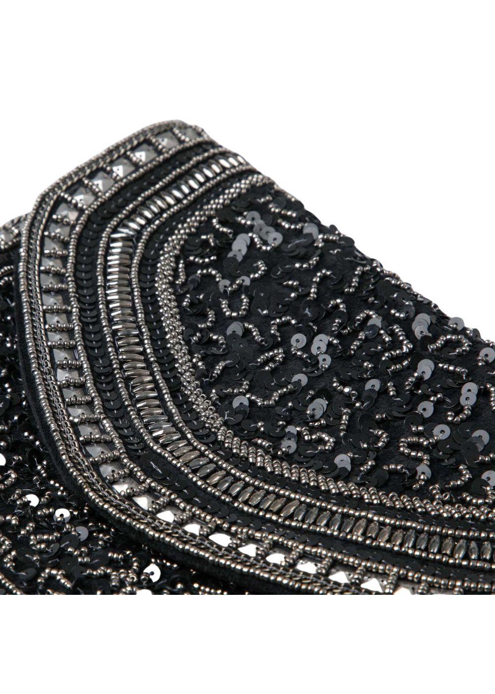 Clutch Mykonos Negro Humana-3