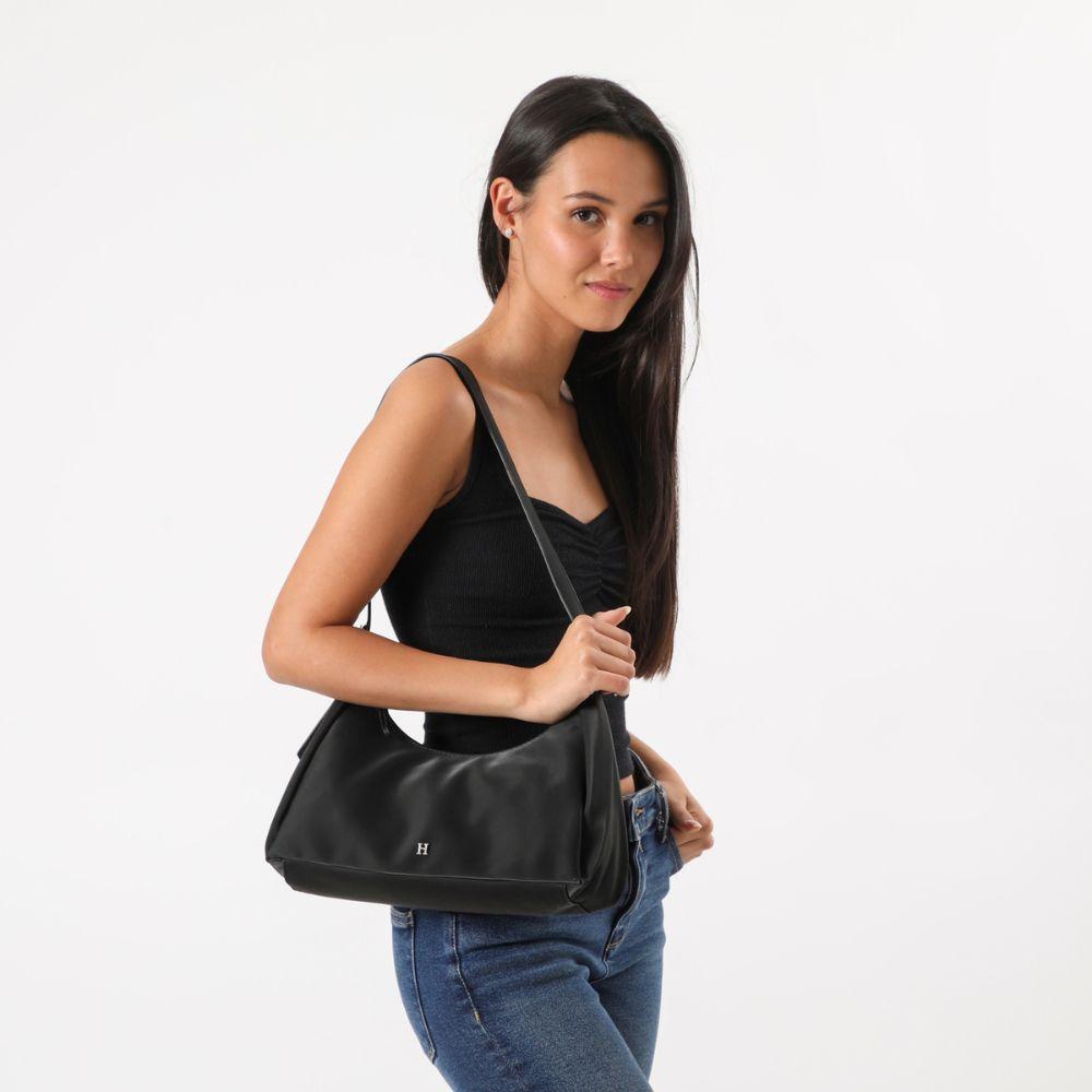 Cartera Hombro Cáeres Negra Humana-3