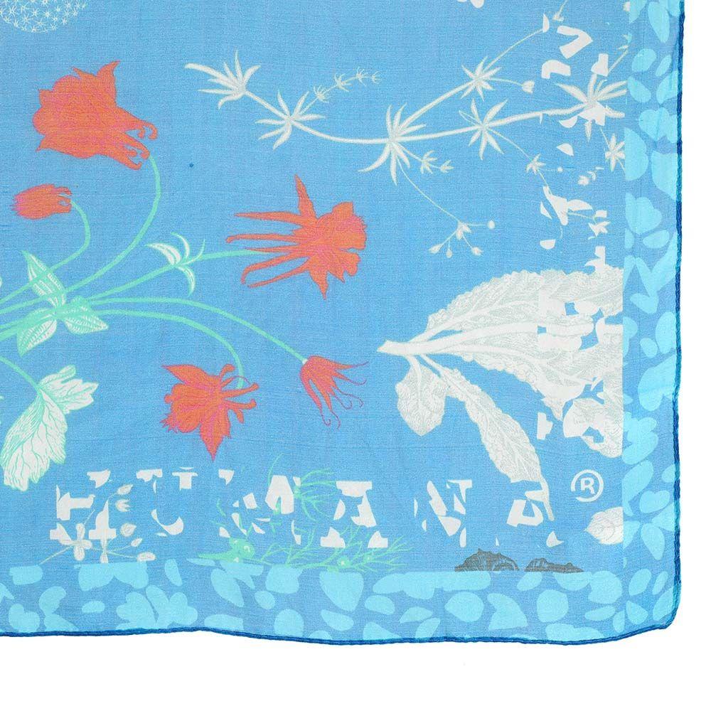 Pañuelo Seda Silvestre Azul Humana-1