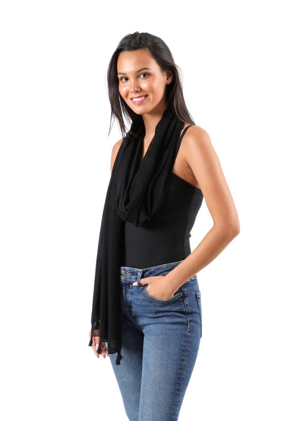 Pañuelo Liso Gloria Negro Humana-2