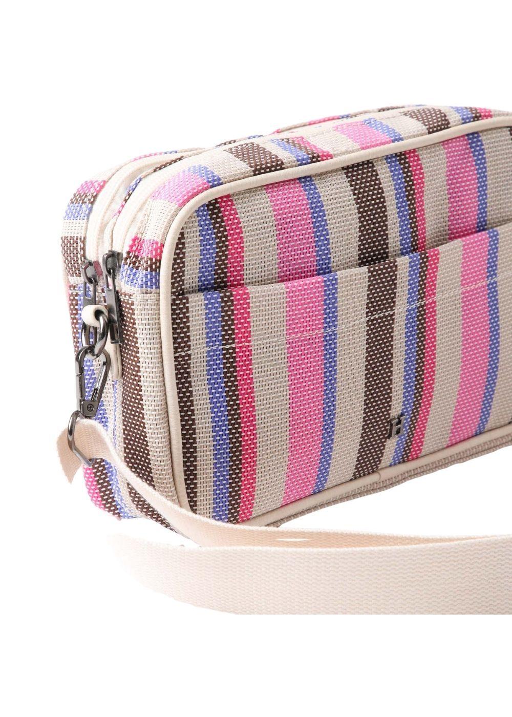 Cartera Bandolera Dilar Tejida Fucsia Humana-2