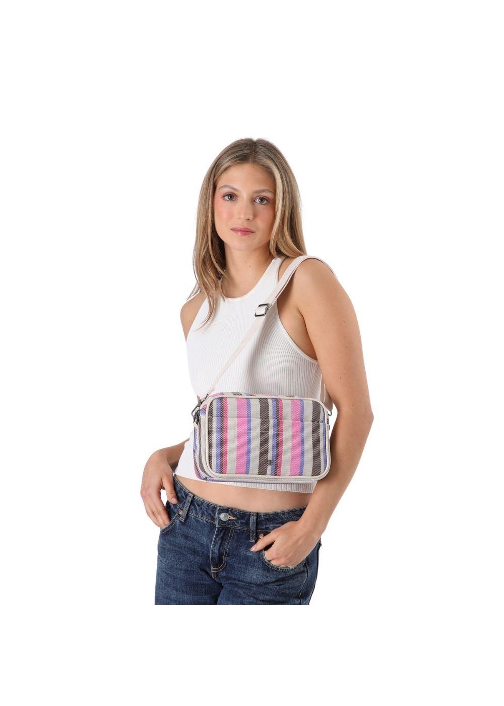 Cartera Bandolera Dilar Tejida Fucsia Humana-3