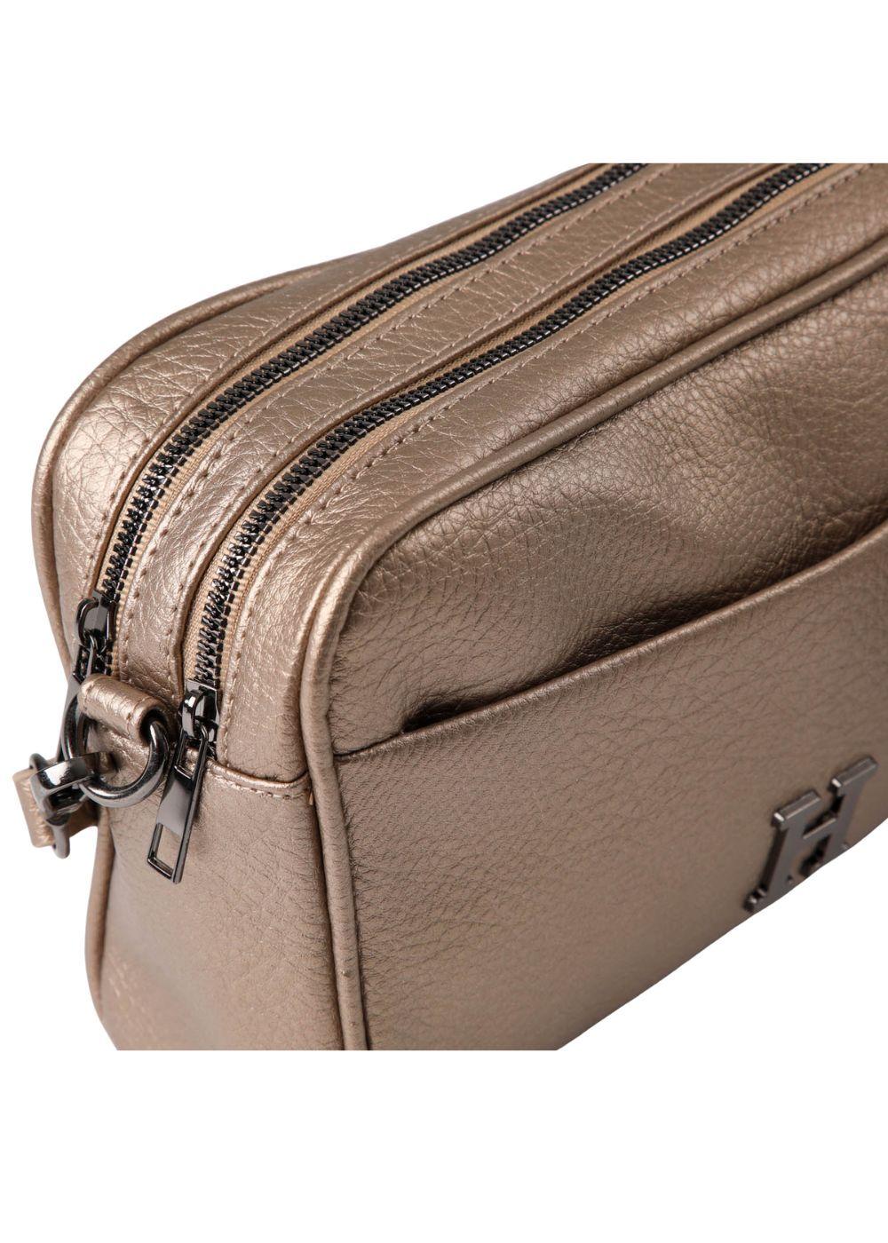 Cartera Bandolera Betsy Ecocuero Bronce Humana-3