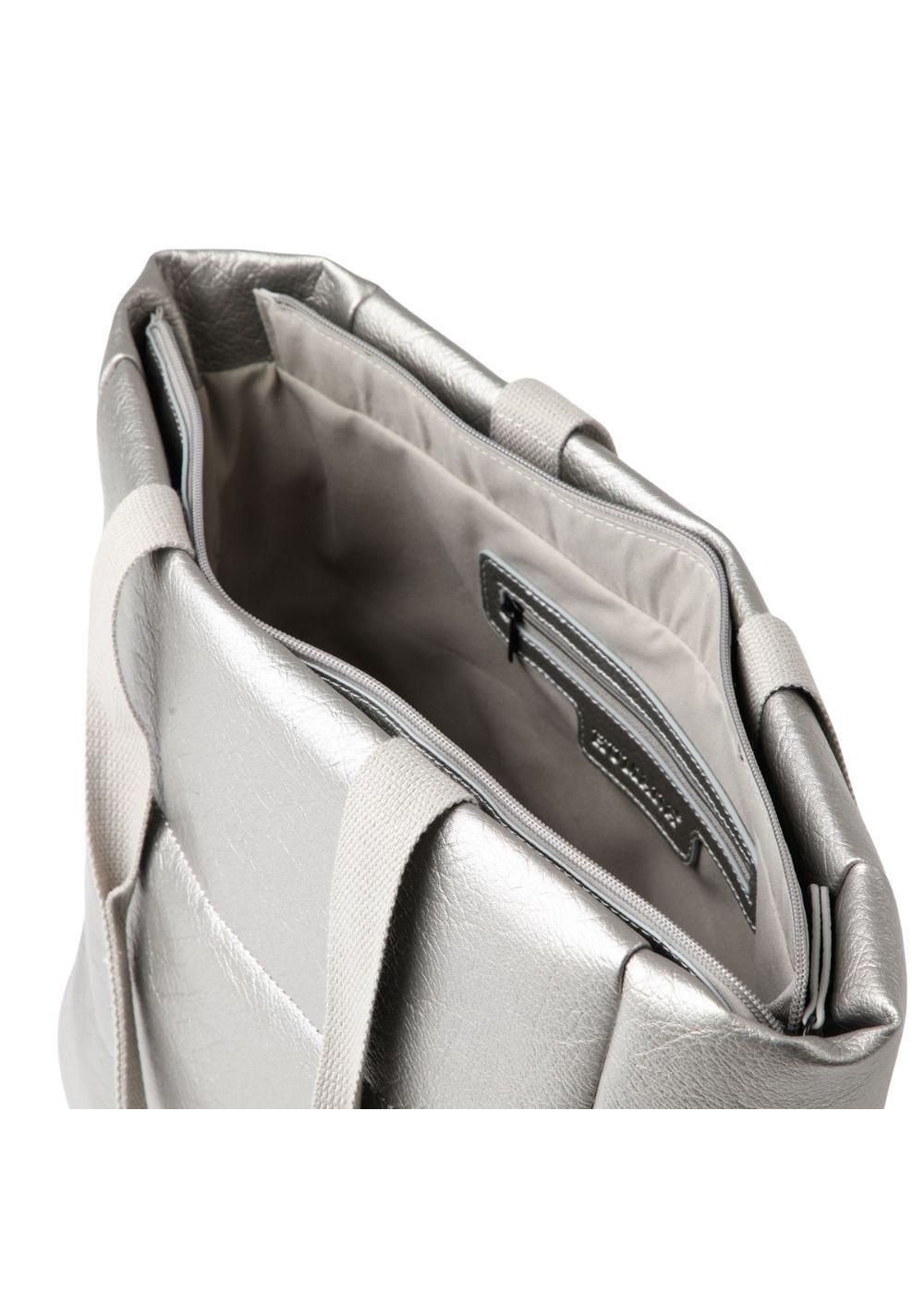 Cartera Hombro Salerno Plateado Humana-3