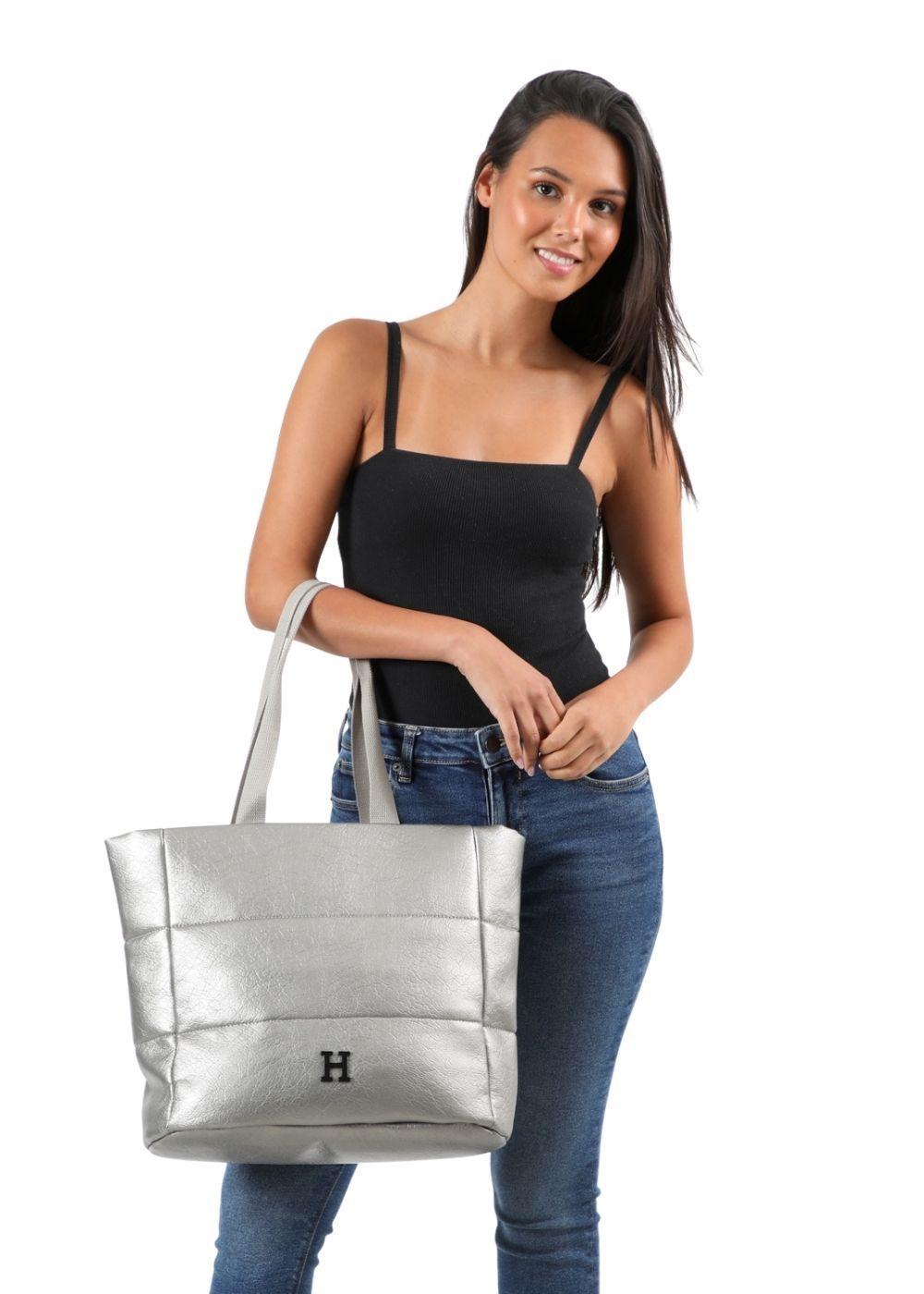 Cartera Hombro Salerno Plateado Humana-4