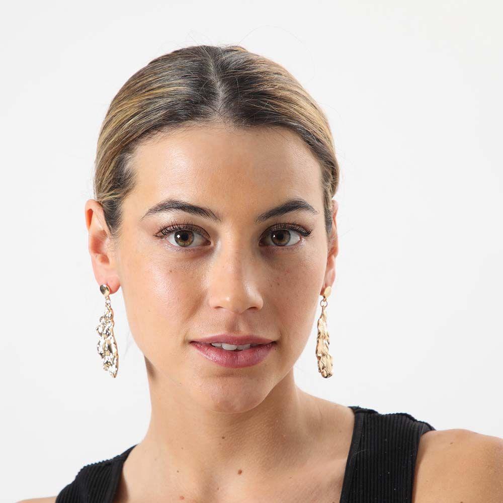 Aros Largo CAroslina Dorado i-D-1