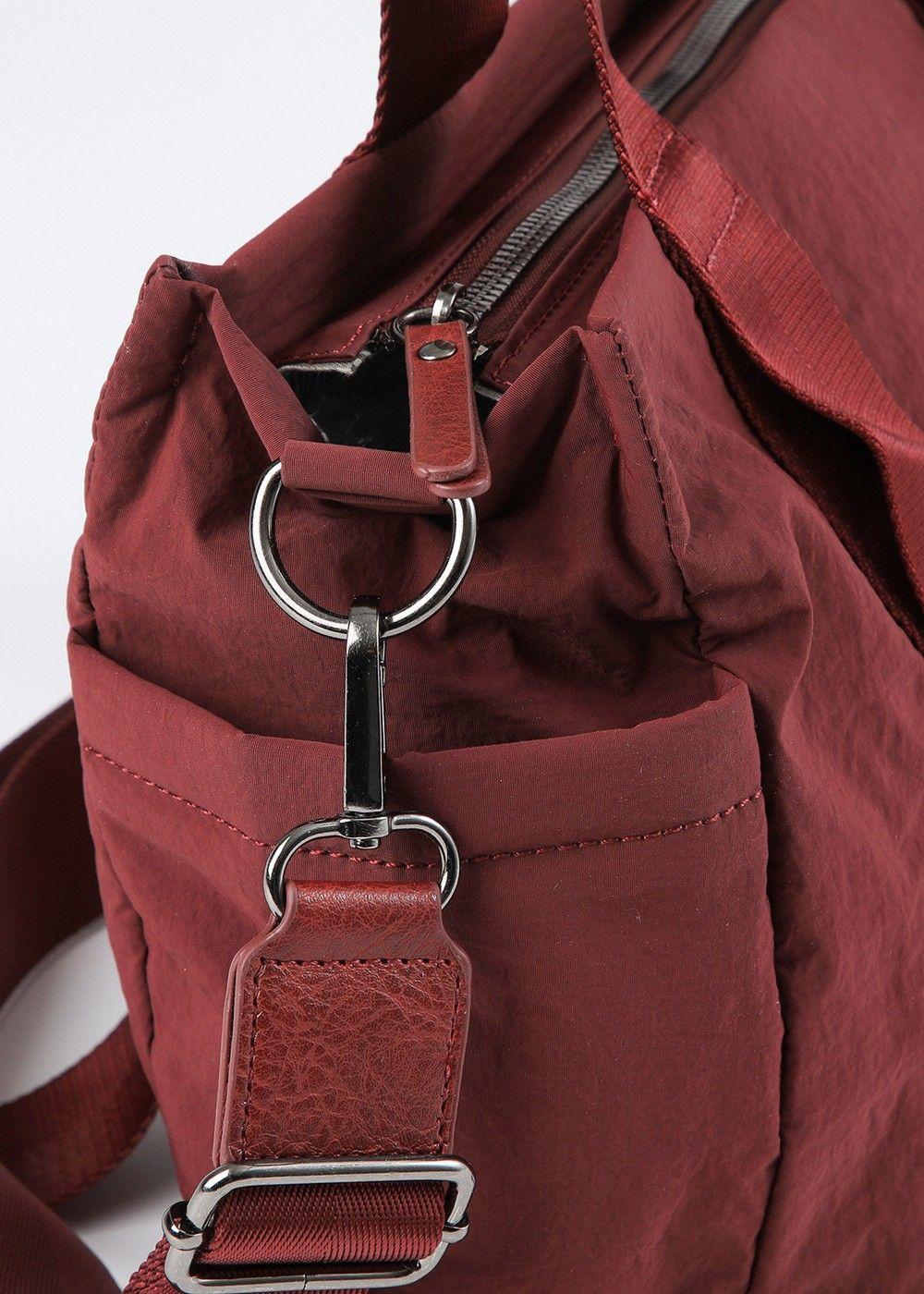 Cartera Tote Maya Burgundy Humana-2