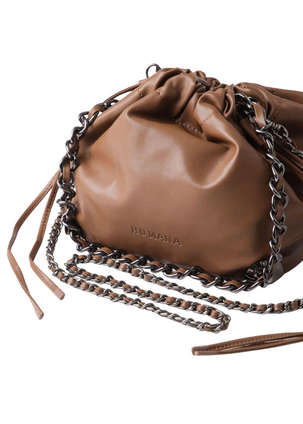 Cartera Bandolera Caty Ecocuero Café Humana-2