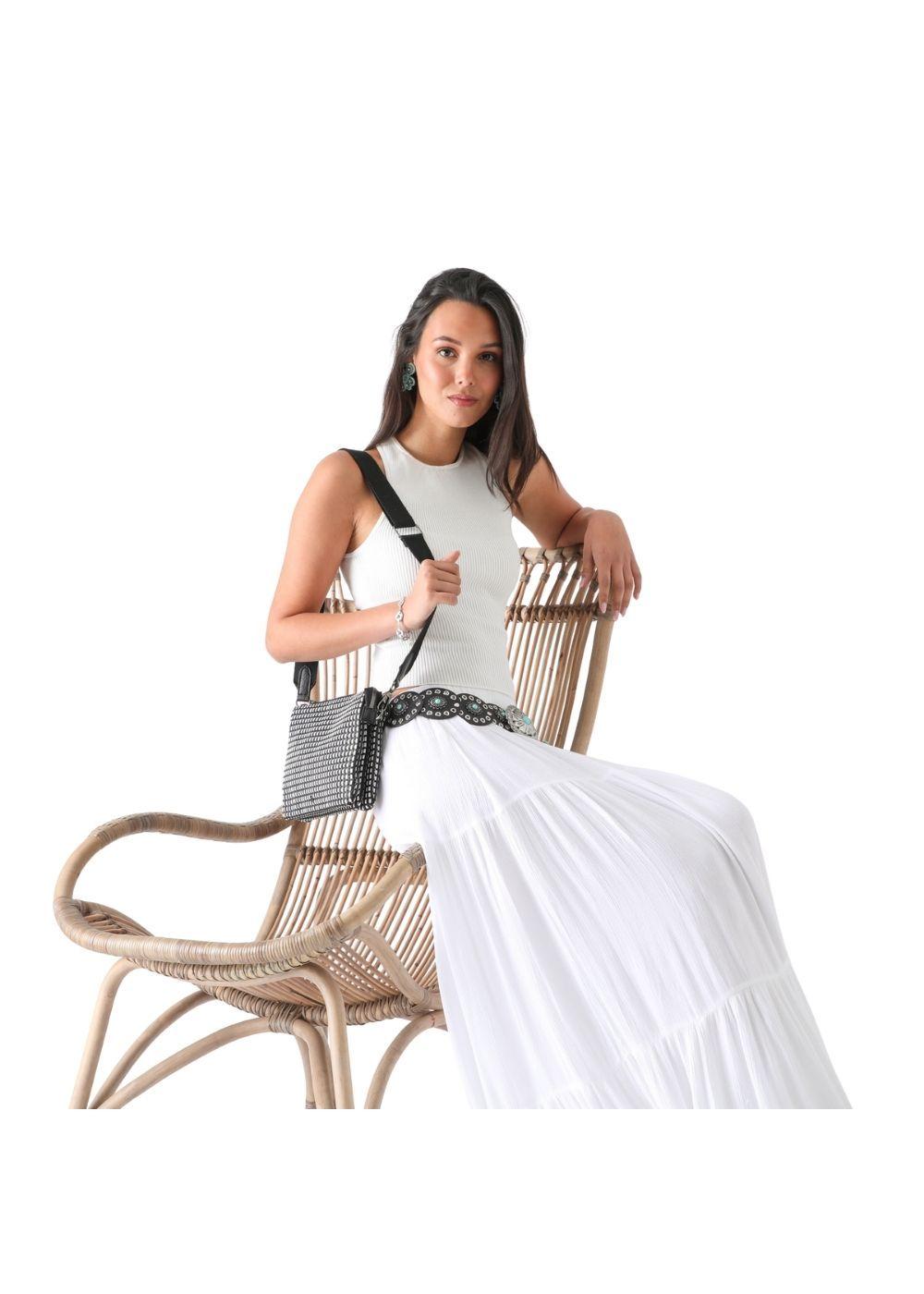 Cartera Bandolera Rena Negro Humana-3