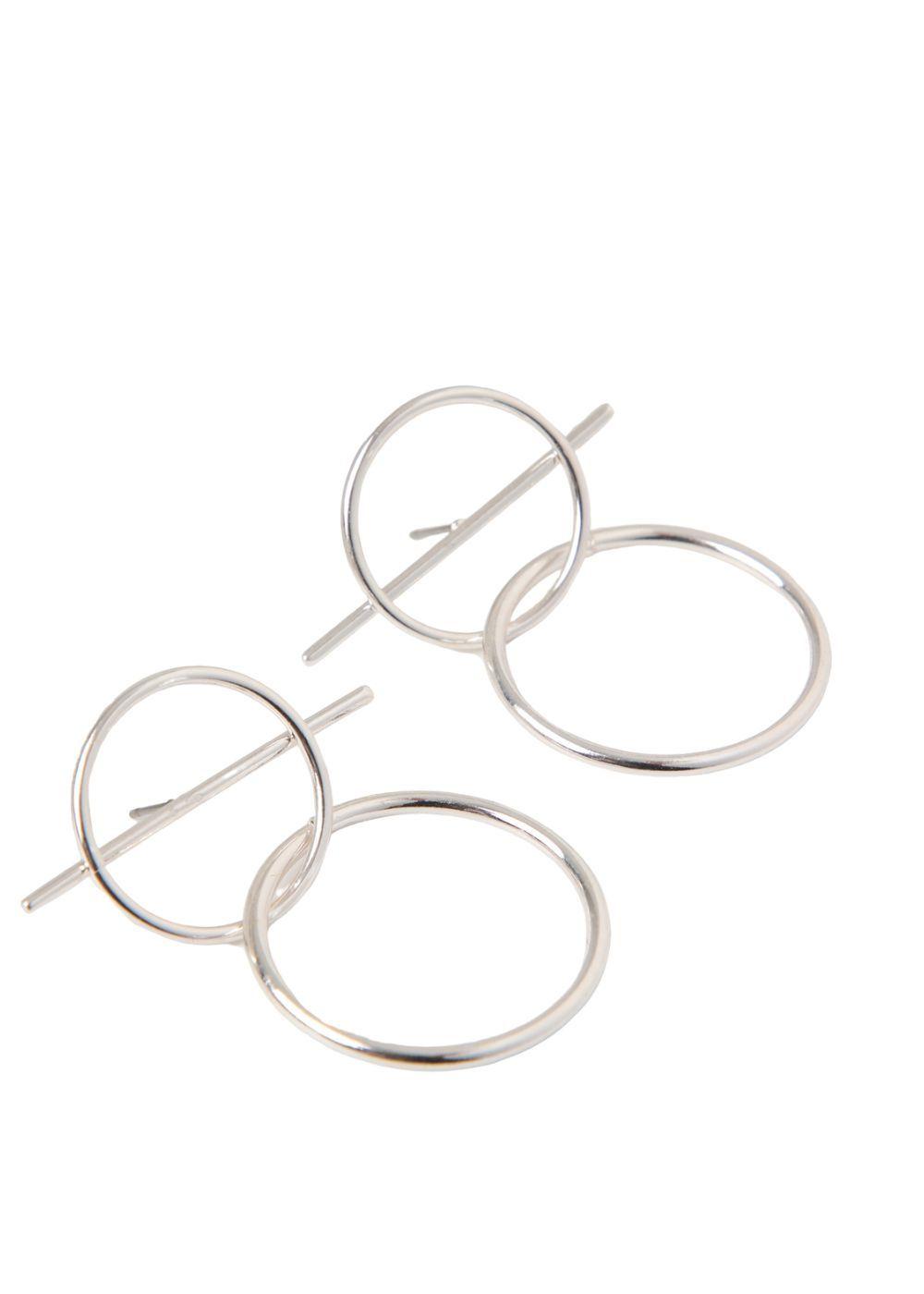 Aros Mediano Metal Power 24 Plateado i-D-0