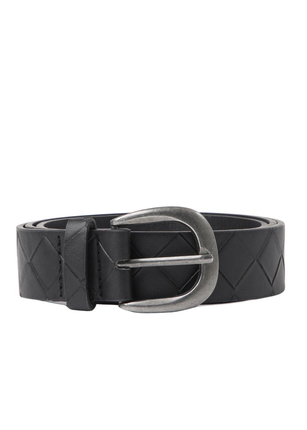 Cinturón Trenza Silver Negro Humana-0