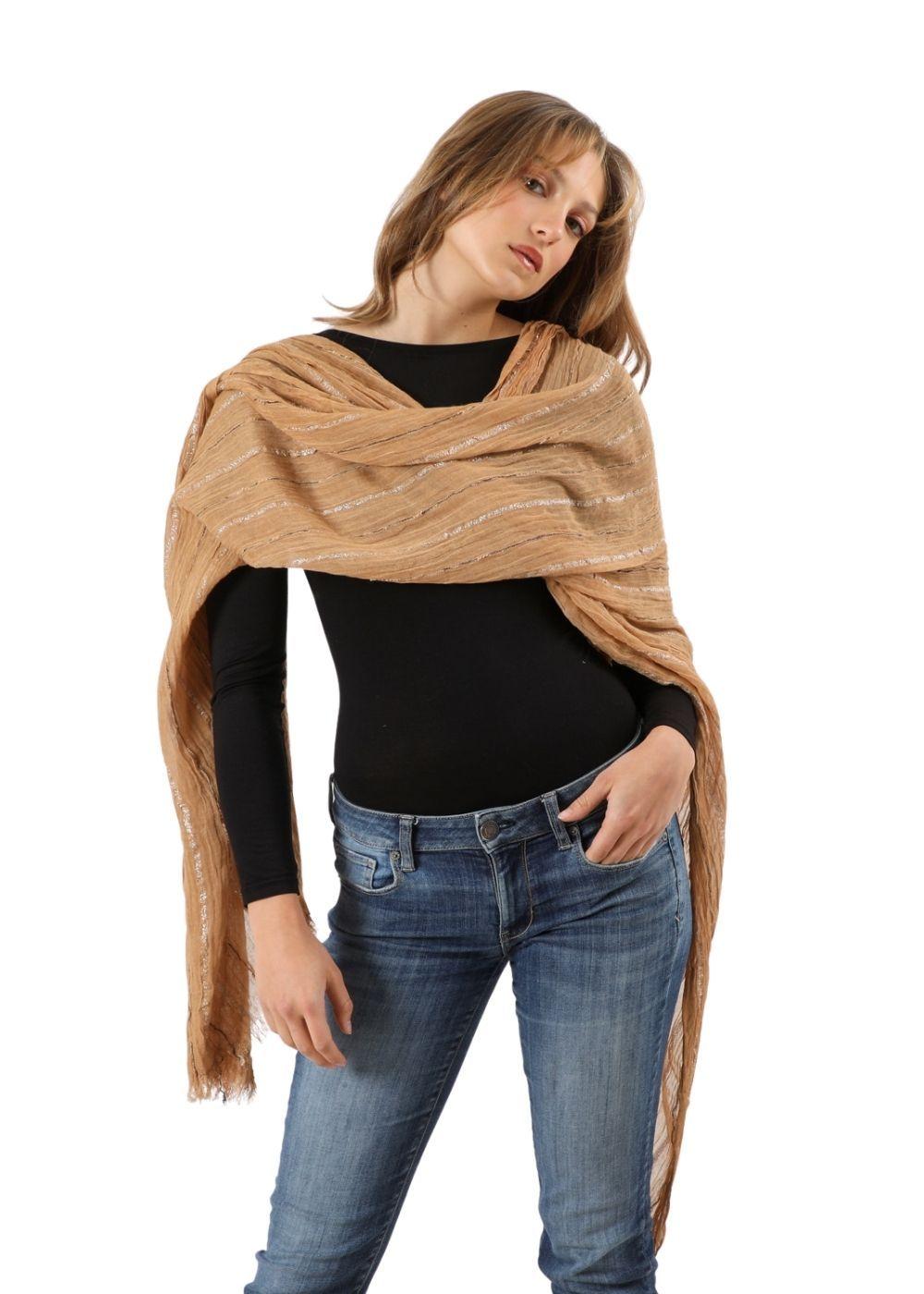 Pañuelo Liso Ermina Beige Humana-2