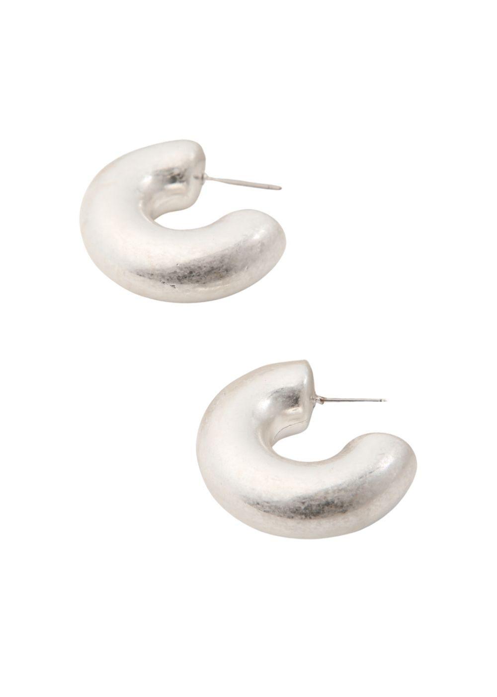 Aros Argollas Fashion Statement 2 Plateado Humana-0
