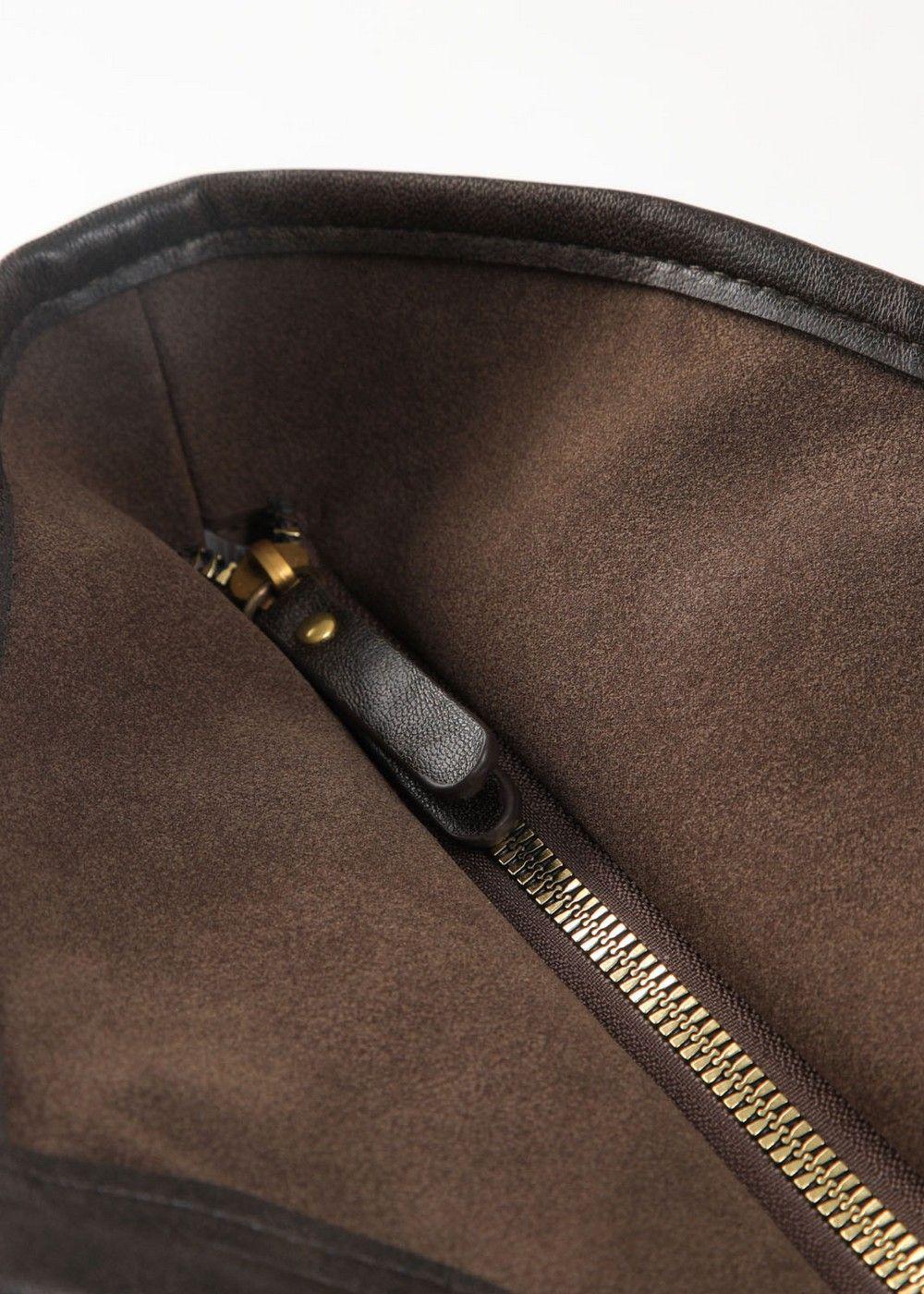Cartera Hombro Jane Café Humana-2