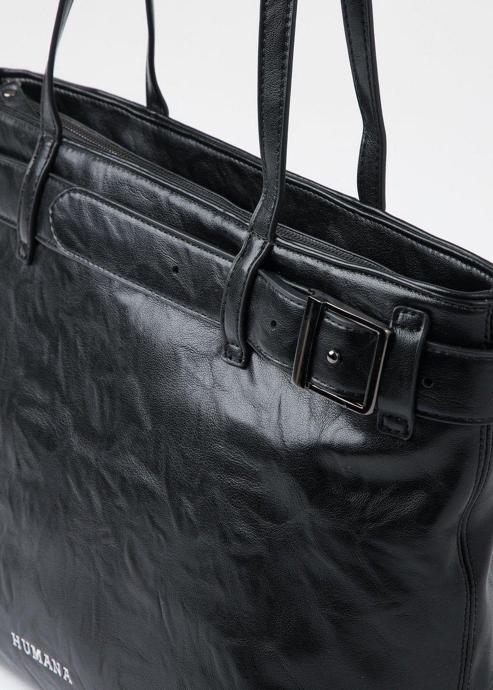 Cartera Tote Asia Negro Humana-2