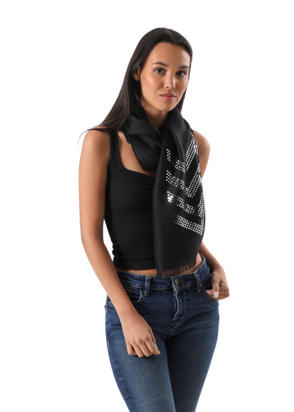 Pañuelo Liso Vedder Negro Humana-2