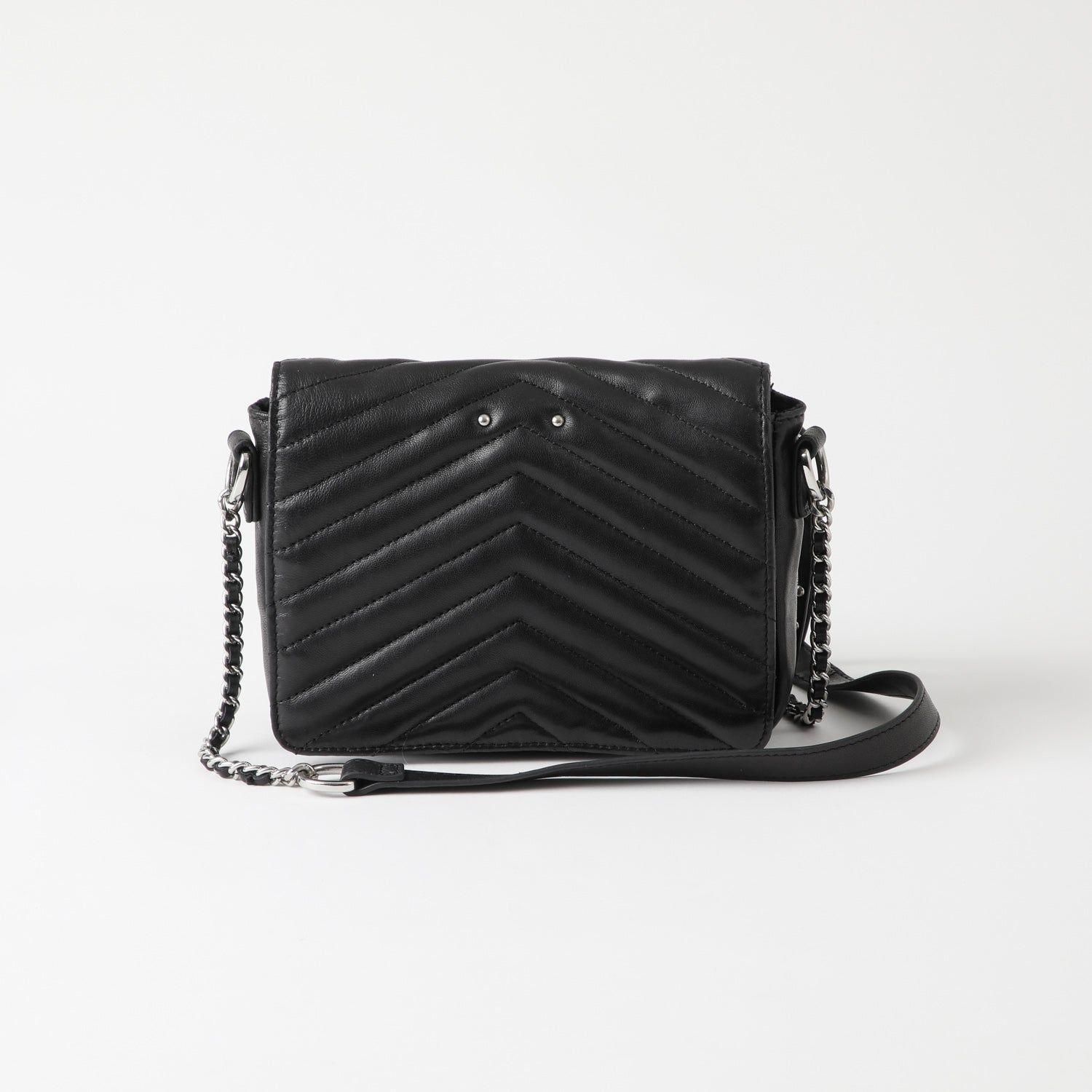 Cartera Cuero Cruzada Milan Black-0