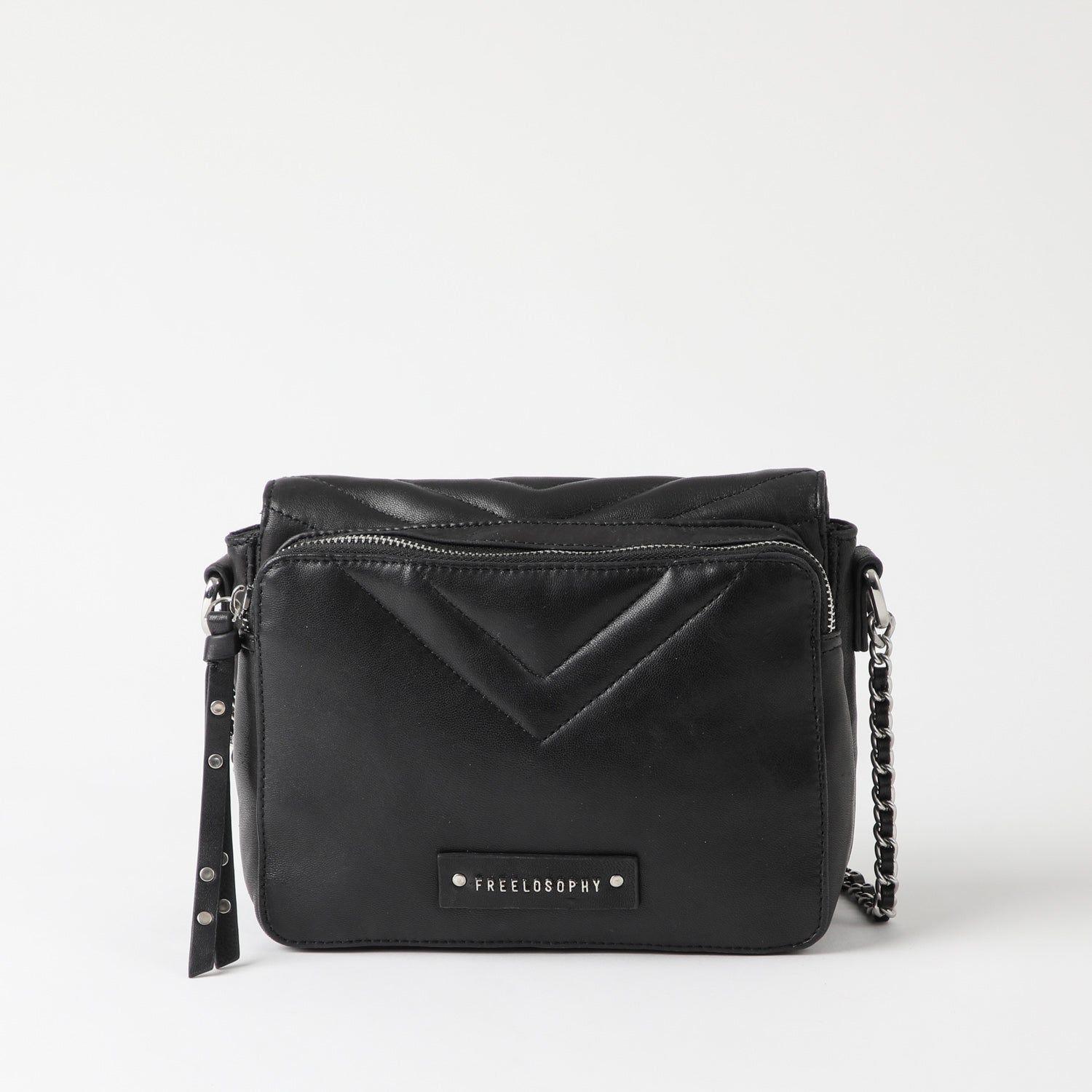 Cartera Cuero Cruzada Milan Black-1