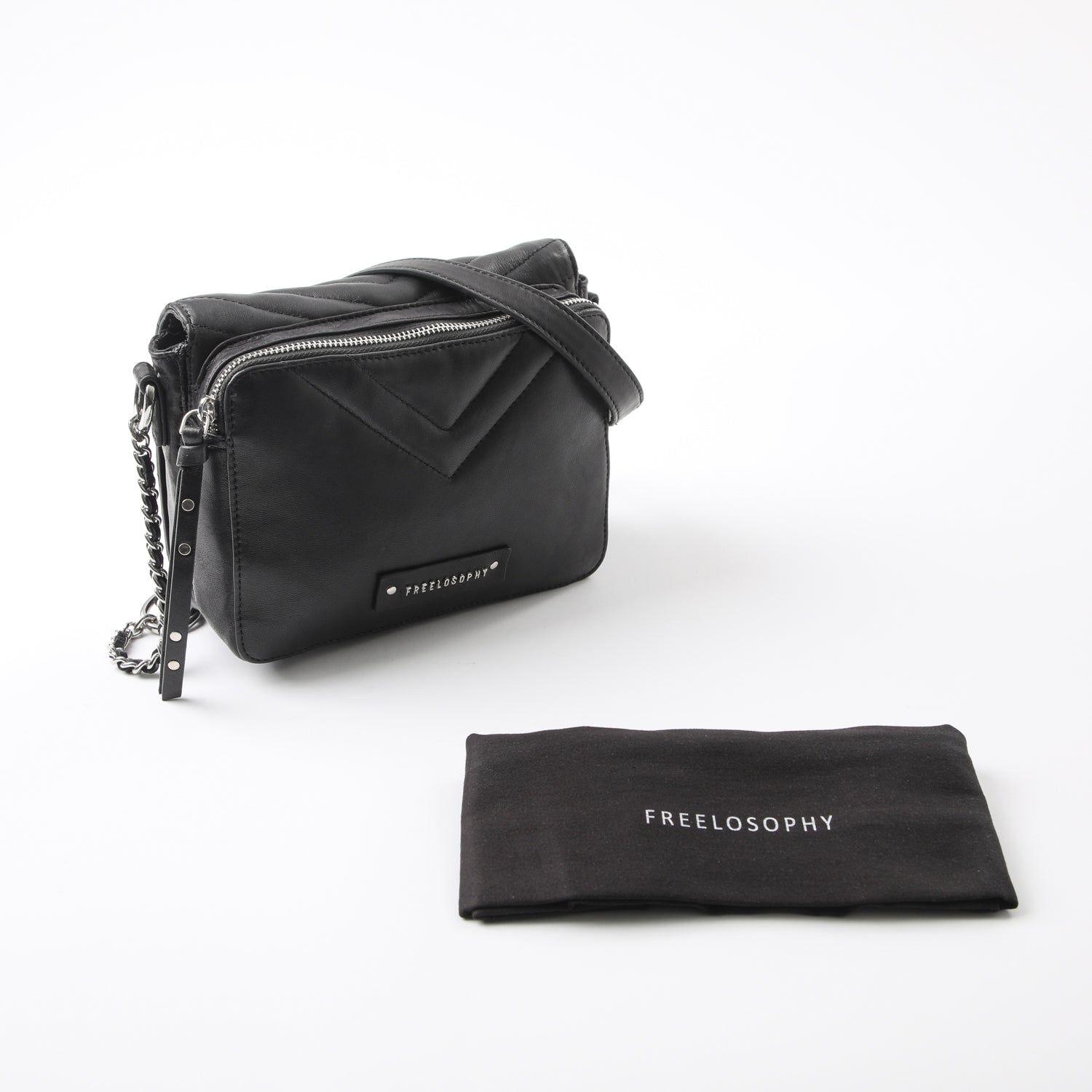 Cartera Cuero Cruzada Milan Black-6