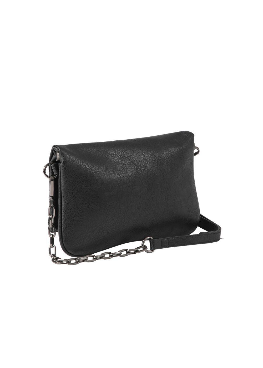 Cartera Bandolera Delia Ecocuero Negro Humana-2