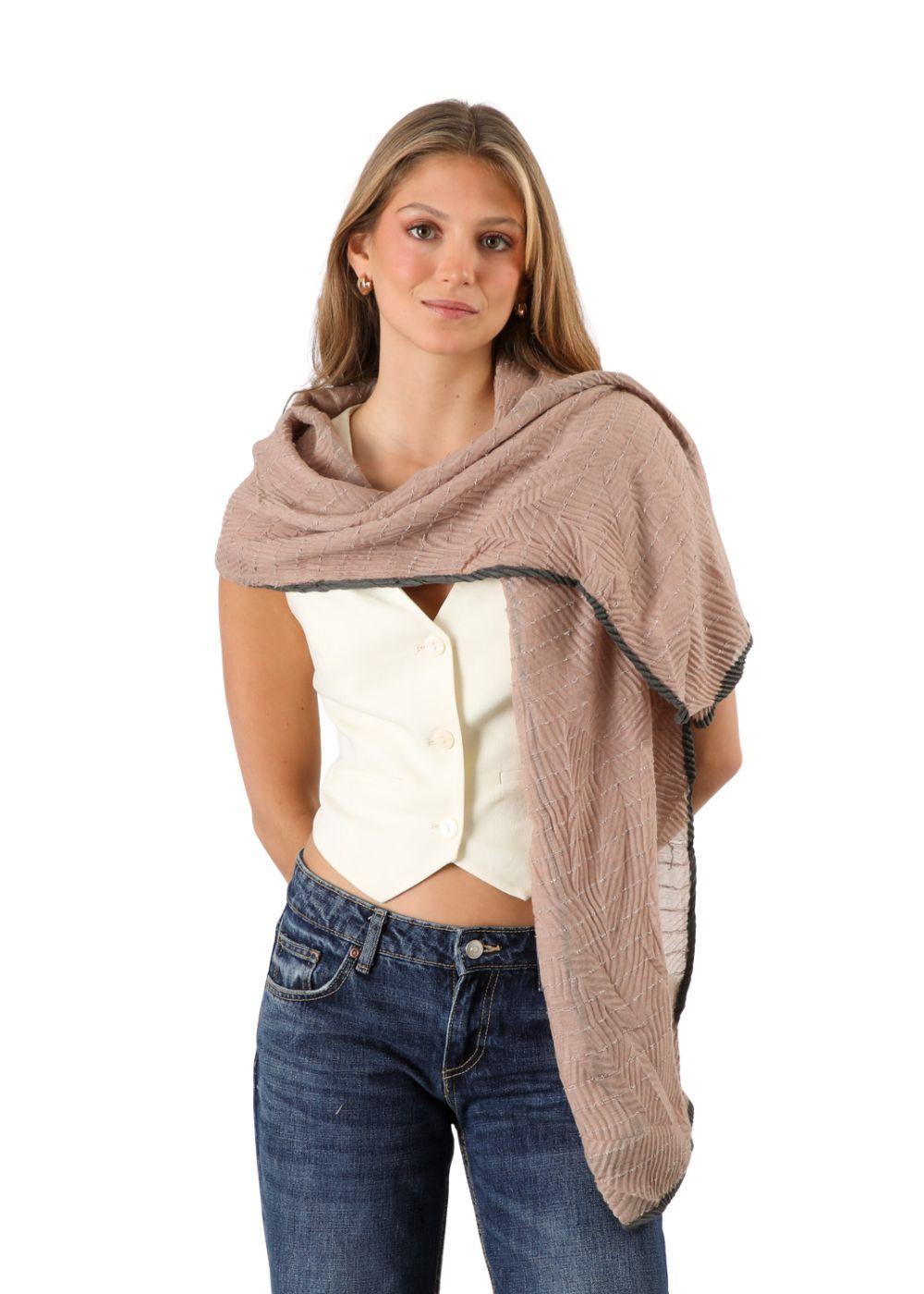 Pañuelo Liso Gil Plisado Beige Humana-2