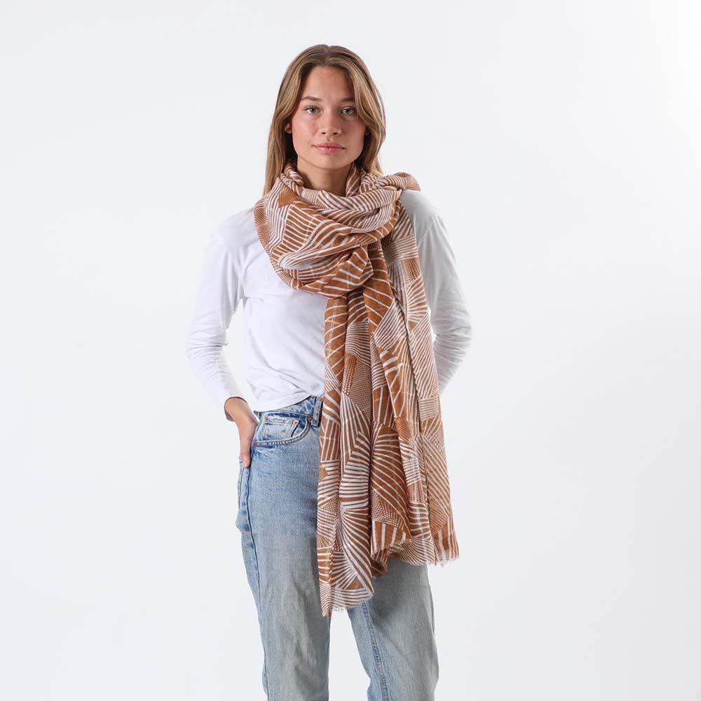 Pañuelo Estampado Cordova Café Humana-2